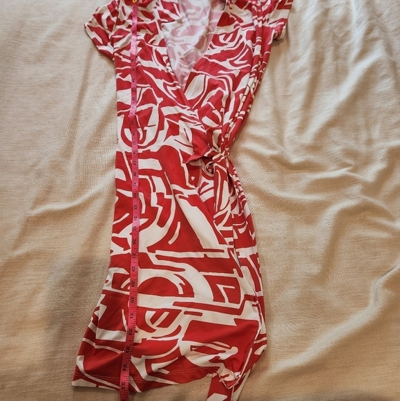 J. McLaughlin true Wrap Dress Womens Size Small Catalina Cloth - Picture 8 of 10